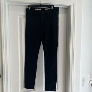 Pilcro and the Letterpress Women's Black Accent Lace Floral Design Jeans